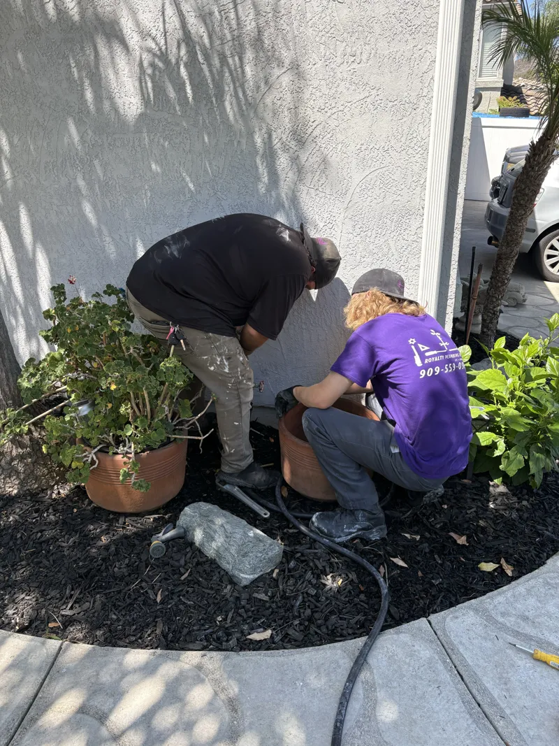 Royalty Plumbing crew on a job