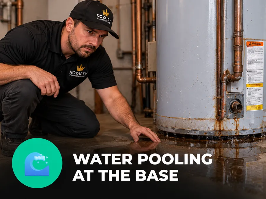 Water Pooling at the Base